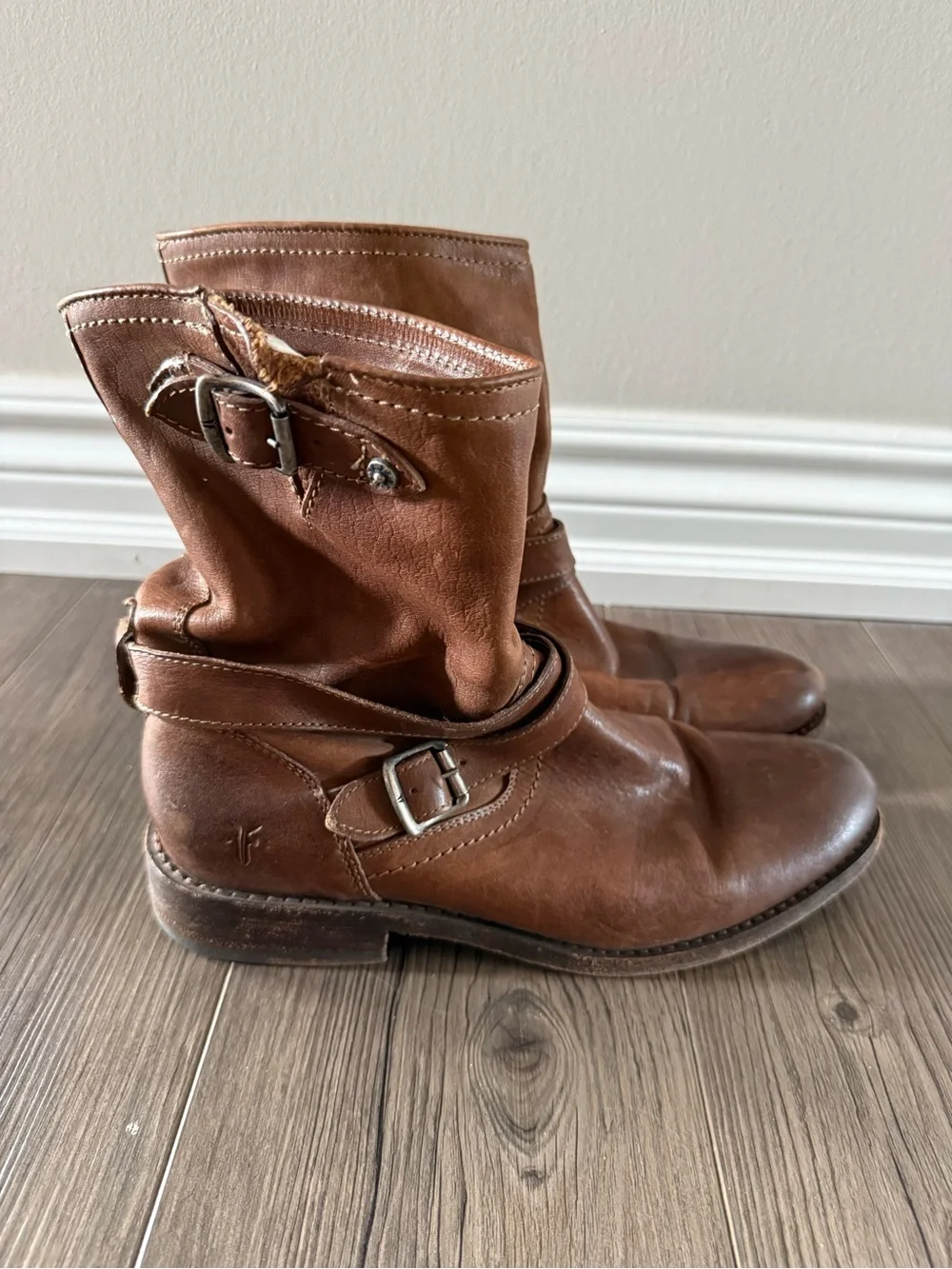 Frye Jayden Cross Engineer Leather Boots Size 8.5